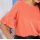Designer-Seidenbluse, koralle