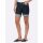 Denim shorts with fixated turn-up hem, dark blue