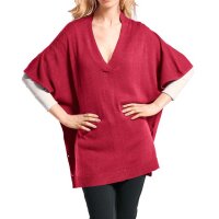 Wandlungs-Longpullover, rot