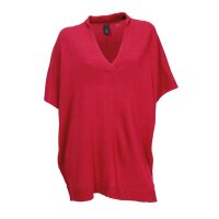 Wandlungs-Longpullover, rot