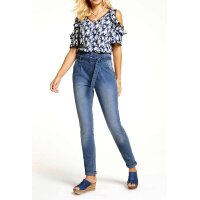 Paperbag jeans, blue-denim