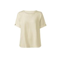 Schlupfbluse in Crinkle-Optik, sand