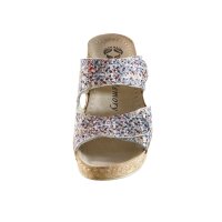 Wedge mule, multicolour