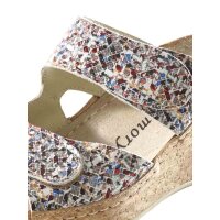 Wedge mule, multicolour