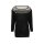 Sweater with eyelets, black