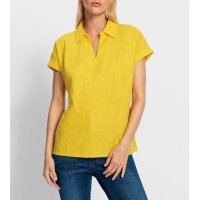 Cotton linen slip blouse, sunny yellow