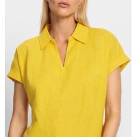 Cotton linen slip blouse, sunny yellow