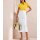 Cotton linen slip blouse, sunny yellow