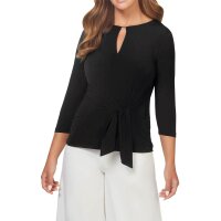 Designer-Shirt m. Zierelement, schwarz