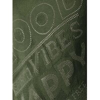 Lyocell-Pullover m. Glitzersteinchen, khaki