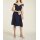 Corsagen-Chiffon-Spitzenkleid, nachtblau
