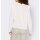 Designer-Bluse m. Schulterpolstern, ecru