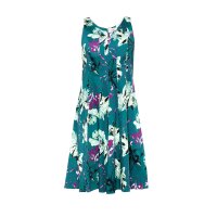 Kleid, smaragd-bunt