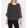Designer-Druckbluse, schwarz-elfenbein