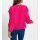 Blouse with floral applications, pink