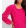 Blouse with floral applications, pink