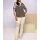 Suede imitation trousers in biker style, sand
