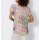 Druckshirt m. Zierknöpfen, rosé-jade