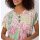 Druckshirt m. Zierknöpfen, rosé-jade