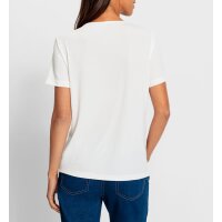 Shirt m. 3D-Pailletten-Blüten, ecru