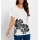 Shirt m. 3D-Pailletten-Blüten, ecru