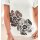 Shirt m. 3D-Pailletten-Blüten, ecru