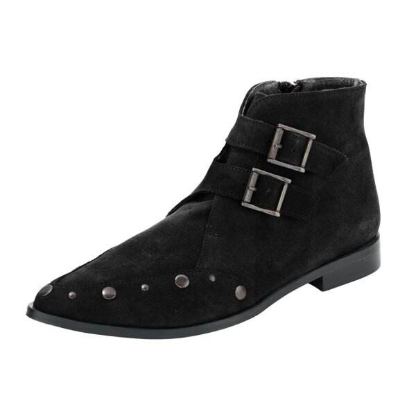 Velours bootie, black