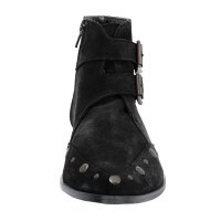 Velours bootie, black