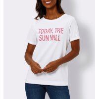 Shirt mit Schriftzug, weiß