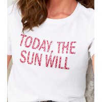 Shirt mit Schriftzug, weiß