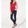 Blouse top with necklace, red