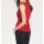 Blouse top with necklace, red