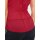 Blouse top with necklace, red