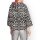 Designer-Sweatshirt, grau-fuchsia-bedruckt