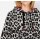 Designer-Sweatshirt, grau-fuchsia-bedruckt