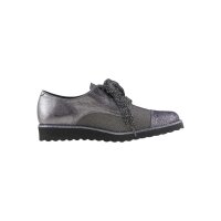 Buty sznurowane, kolor srebrny - szary
