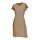 Dress with sequines, camel-golden