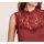 Lace top, rust brown