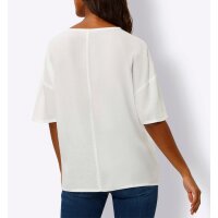 Slip blouse with print, white