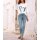 Slip blouse with print, white