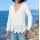 Bluse mit Schößchen und Spitze, ecru