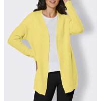 Merino-Kaschmir-Longstrickjacke, zitrone