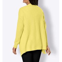 Merino-Kaschmir-Longstrickjacke, zitrone