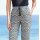 Print trousers, khaki-black-multicolour