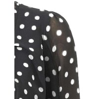 Chiffon blouse, black-white