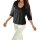 Chiffon blouse, black-white