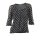 Chiffon blouse, black-white
