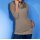 3-Tlg.Set, Strickshirt+Top+Schal, taupe