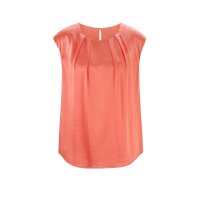 Designer-Seidenbluse, koralle