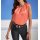 Designer-Seidenbluse, koralle